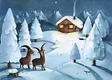Kalender Gian und Giachen Bock uf Wiahnachta Adventskalender von Amélie Jackowiski