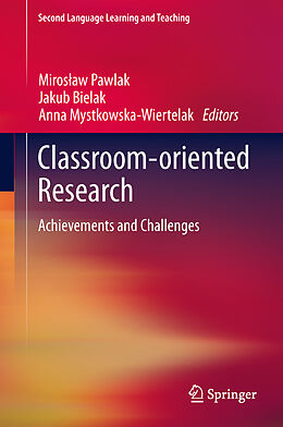 Fester Einband Classroom-oriented Research von 