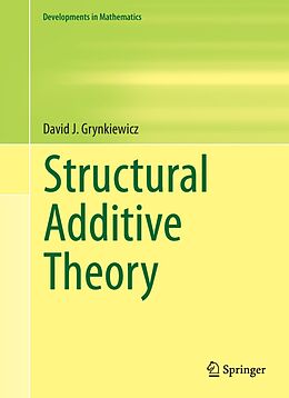 eBook (pdf) Structural Additive Theory de David J. Grynkiewicz