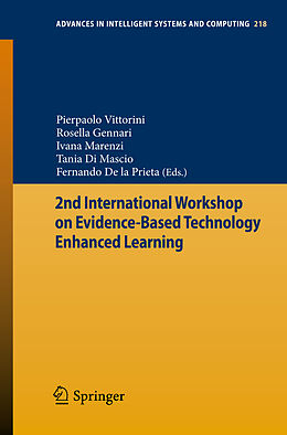 Couverture cartonnée 2nd International Workshop on Evidence-based Technology Enhanced Learning de 