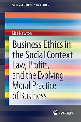 Couverture cartonnée Business Ethics in the Social Context de Lisa Newton