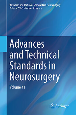 eBook (pdf) Advances and Technical Standards in Neurosurgery de Johannes Schramm