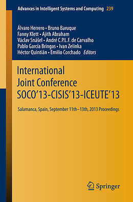 Kartonierter Einband International Joint Conference SOCO 13-CISIS 13-ICEUTE 13 von 