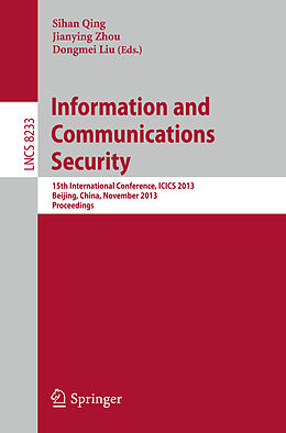 Kartonierter Einband Information and Communications Security von 