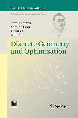 Couverture cartonnée Discrete Geometry and Optimization de 