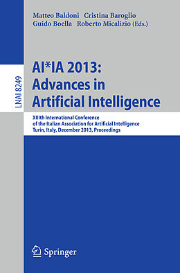 Kartonierter Einband AI*IA 2013: Advances in Artificial Intelligence von 