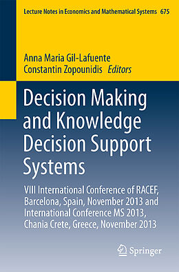 Couverture cartonnée Decision Making and Knowledge Decision Support Systems de 