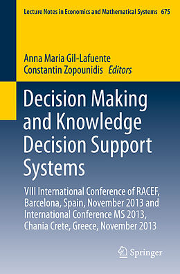 eBook (pdf) Decision Making and Knowledge Decision Support Systems de 