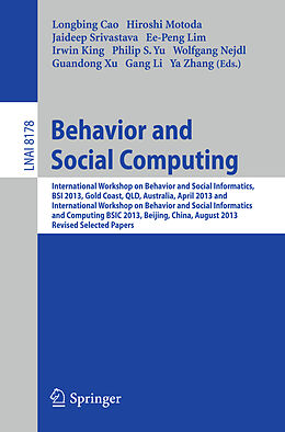 Kartonierter Einband Behavior and Social Computing von 