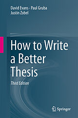 eBook (pdf) How to Write a Better Thesis de David Evans, Paul Gruba, Justin Zobel