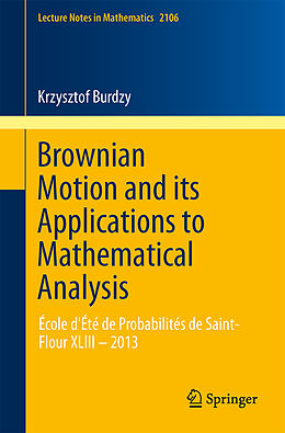 E-Book (pdf) Brownian Motion and its Applications to Mathematical Analysis von Krzysztof Burdzy