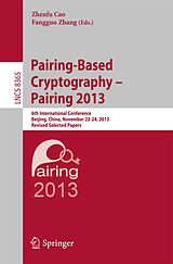 eBook (pdf) Pairing-Based Cryptography -- Pairing 2013 de 