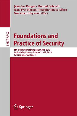 E-Book (pdf) Foundations and Practice of Security von 