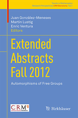 Couverture cartonnée Extended Abstracts Fall 2012 de 