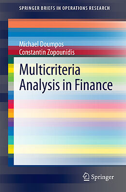 eBook (pdf) Multicriteria Analysis in Finance de Michael Doumpos, Constantin Zopounidis