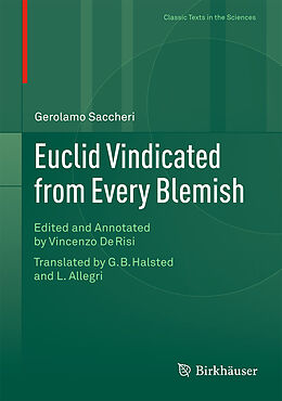 Fester Einband Euclid Vindicated from Every Blemish von Gerolamo Saccheri