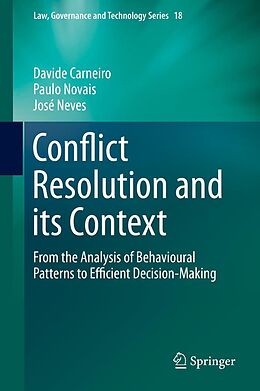E-Book (pdf) Conflict Resolution and its Context von Davide Carneiro, Paulo Novais, José Neves