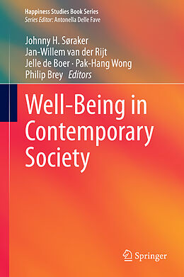 Livre Relié Well-Being in Contemporary Society de 