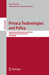 eBook (pdf) Privacy Technologies and Policy de 