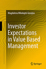 Fester Einband Investor Expectations in Value Based Management von Magdalena Miko ajek-Gocejna