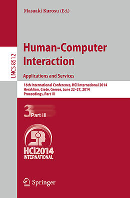Kartonierter Einband Human-Computer Interaction. Applications and Services von 