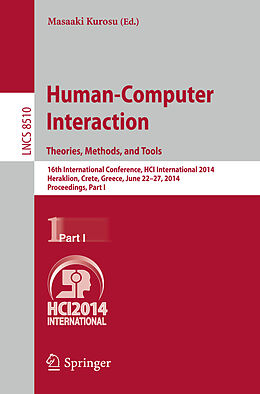 Kartonierter Einband Human-Computer Interaction. Theories, Methods, and Tools von 