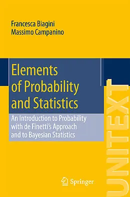 E-Book (pdf) Elements of Probability and Statistics von Francesca Biagini, Massimo Campanino