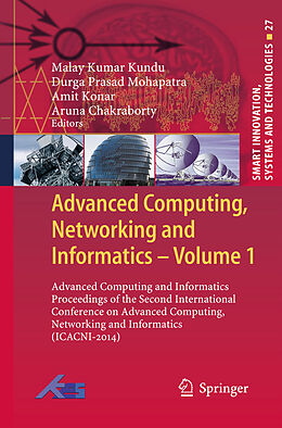 Fester Einband Advanced Computing, Networking and Informatics- Volume 1 von 