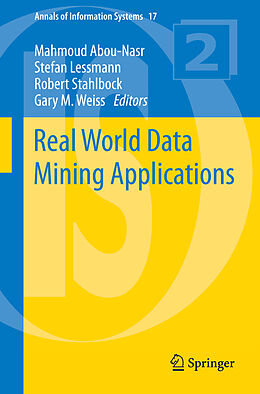 Couverture cartonnée Real World Data Mining Applications de 