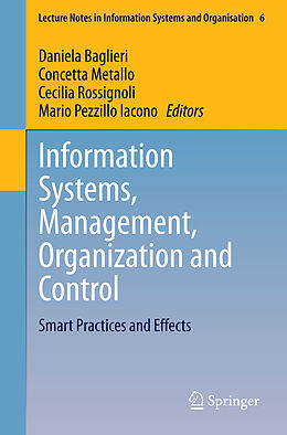 Couverture cartonnée Information Systems, Management, Organization and Control de 