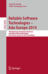 Couverture cartonnée Reliable Software Technologies   Ada-Europe 2014 de 