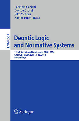 Kartonierter Einband Deontic Logic and Normative Systems von 