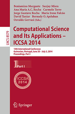 Kartonierter Einband Computational Science and Its Applications - ICCSA 2014 von 