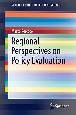Couverture cartonnée Regional Perspectives on Policy Evaluation de Marco Percoco