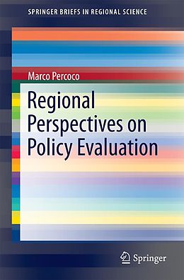eBook (pdf) Regional Perspectives on Policy Evaluation de Marco Percoco