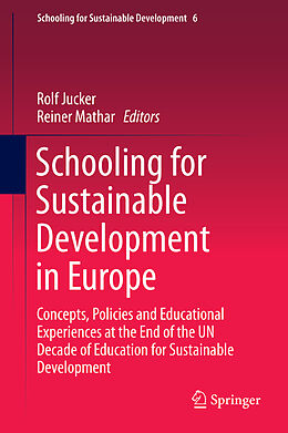 Livre Relié Schooling for Sustainable Development in Europe de 