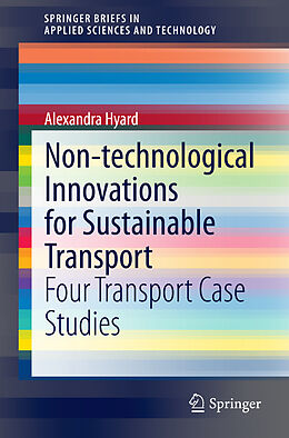 Kartonierter Einband Non-technological Innovations for Sustainable Transport von Alexandra Hyard, Hakim Hammadou, Claire Papaix