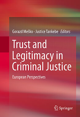 eBook (pdf) Trust and Legitimacy in Criminal Justice de 