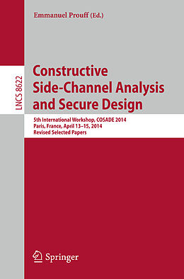 Kartonierter Einband Constructive Side-Channel Analysis and Secure Design von 