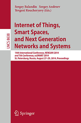 Kartonierter Einband Internet of Things, Smart Spaces, and Next Generation Networks and Systems von 