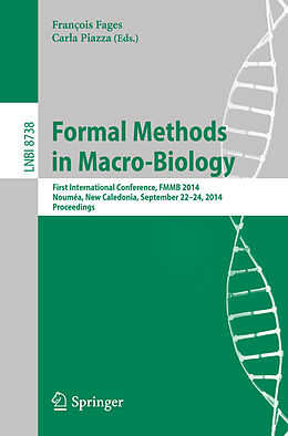 Kartonierter Einband Formal Methods in Macro-Biology von 