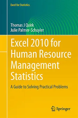 E-Book (pdf) Excel 2010 for Human Resource Management Statistics von Thomas J Quirk, Julie Palmer-Schuyler