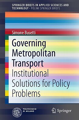 E-Book (pdf) Governing Metropolitan Transport von Simone Busetti