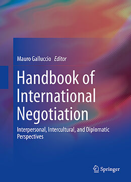 Livre Relié Handbook of International Negotiation de 