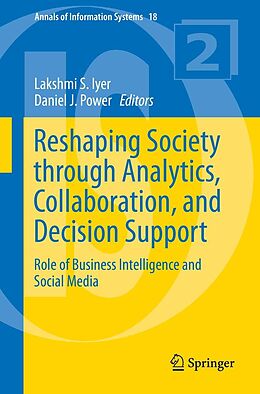 eBook (pdf) Reshaping Society through Analytics, Collaboration, and Decision Support de 