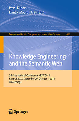 Kartonierter Einband Knowledge Engineering and the Semantic Web von 