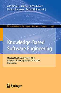 Couverture cartonnée Knowledge-Based Software Engineering de 