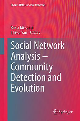 Fester Einband Social Network Analysis - Community Detection and Evolution von 
