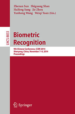 Couverture cartonnée Biometric Recognition de 