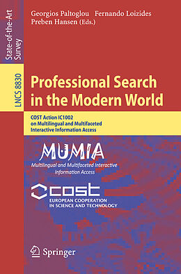 Kartonierter Einband Professional Search in the Modern World von 